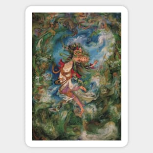 Iranian Miniature Art Painting Sticker